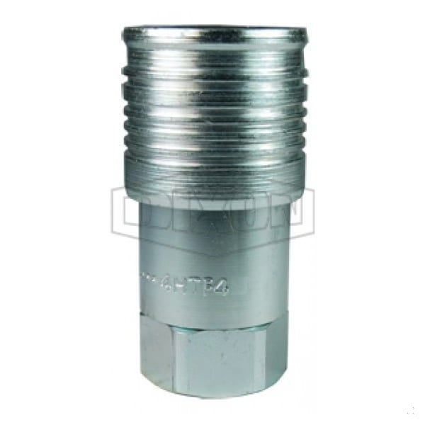 DQC HT Flushface Female Coupler, 1-1/2-11 Nominal, Female BSPP, Steel